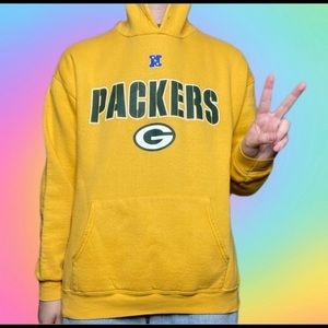 Vintage Green Bay Packers Hoodie Size Medium